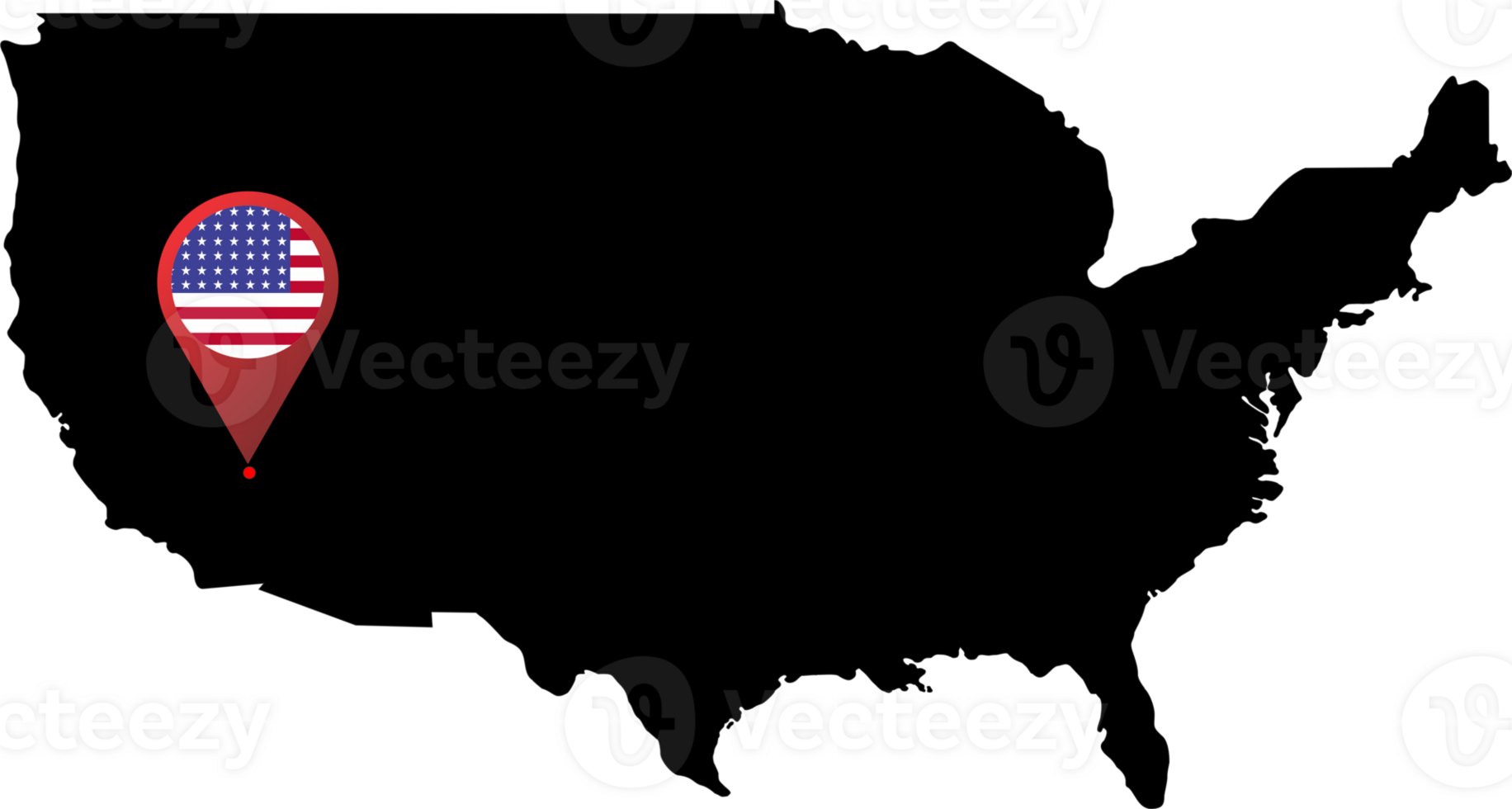 LAS VEGAS pin map location flag png