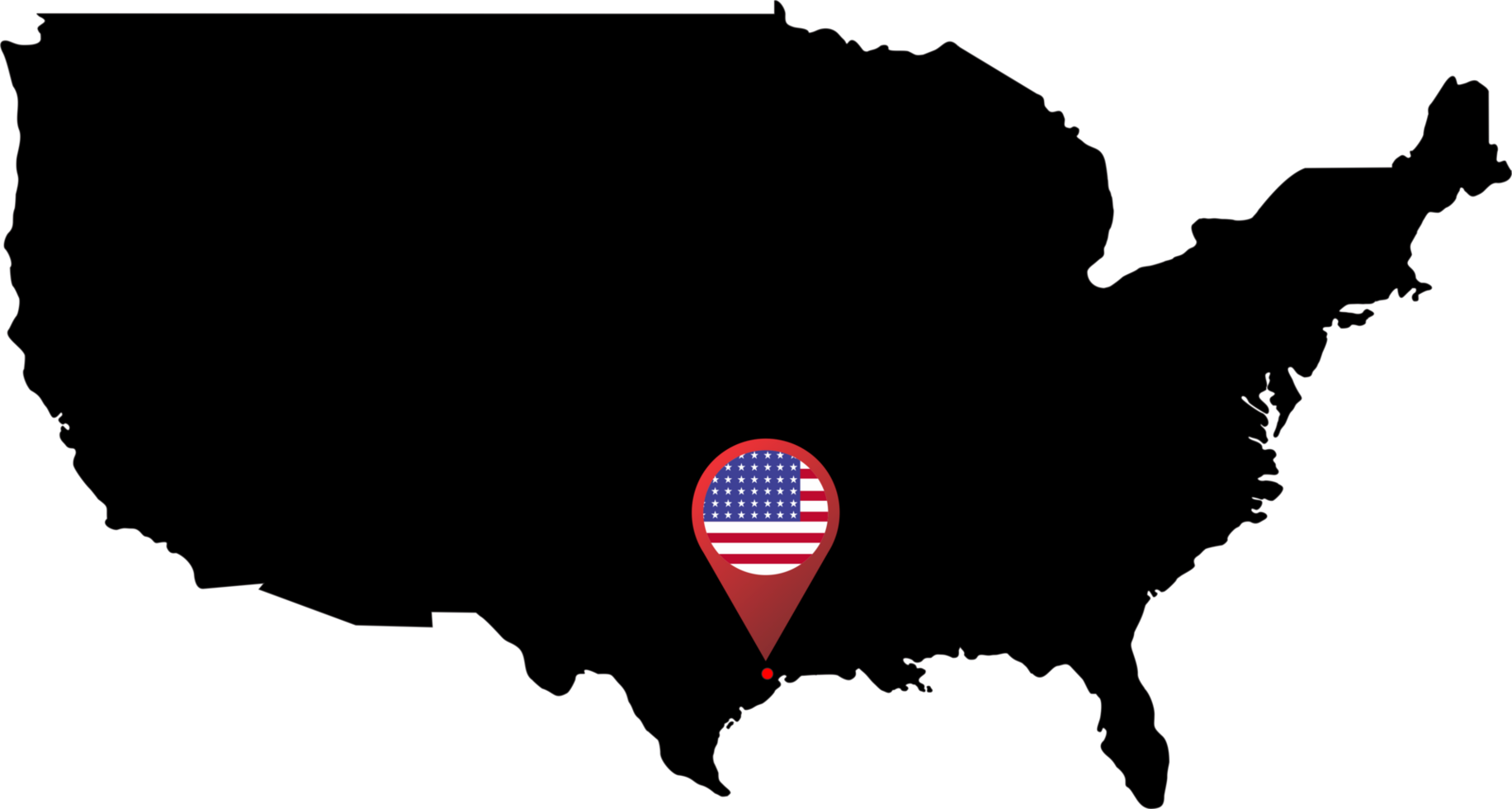 HOUSTON pin map location flag png