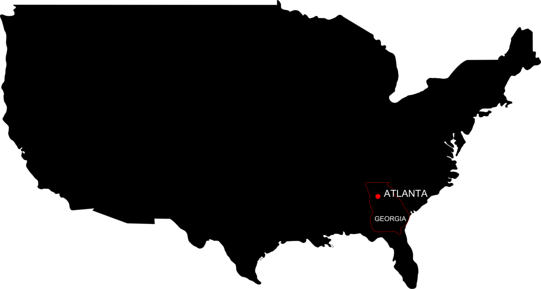 ATLANTA pin map location png