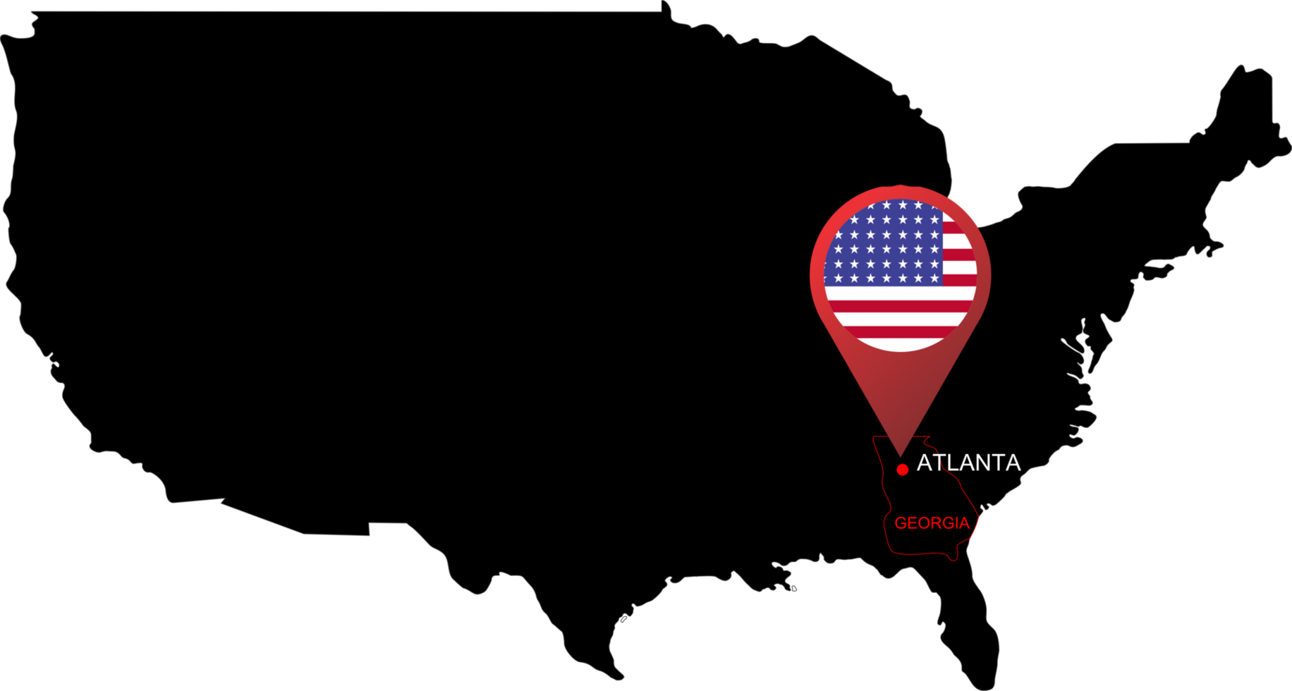 ATLANTA pin map png
