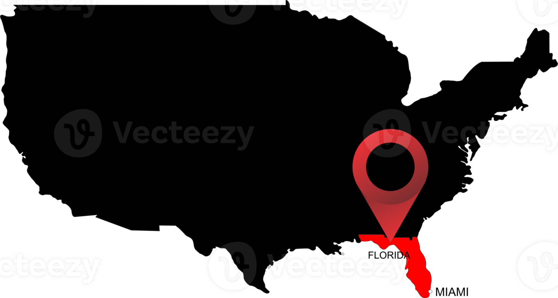 FLORIDA pin location flag png