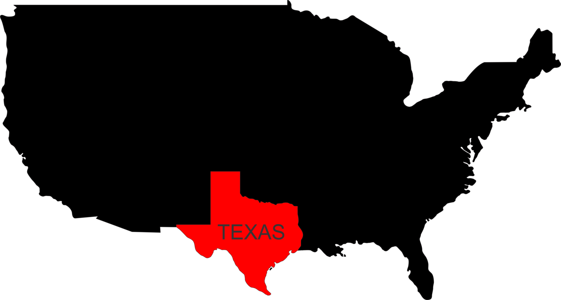 TEXAS pin location png