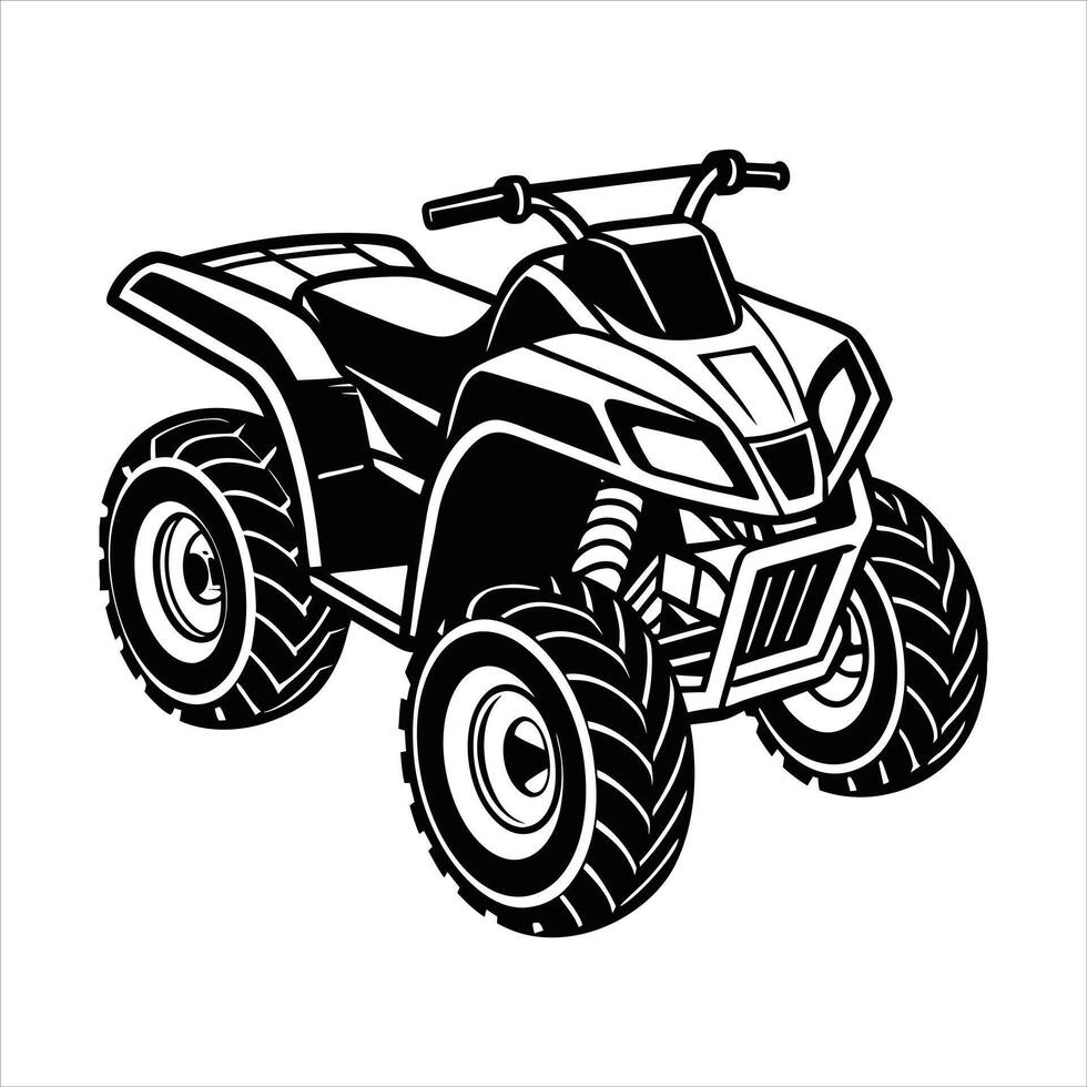 Wheeler ATV Conquering the Terrain vector