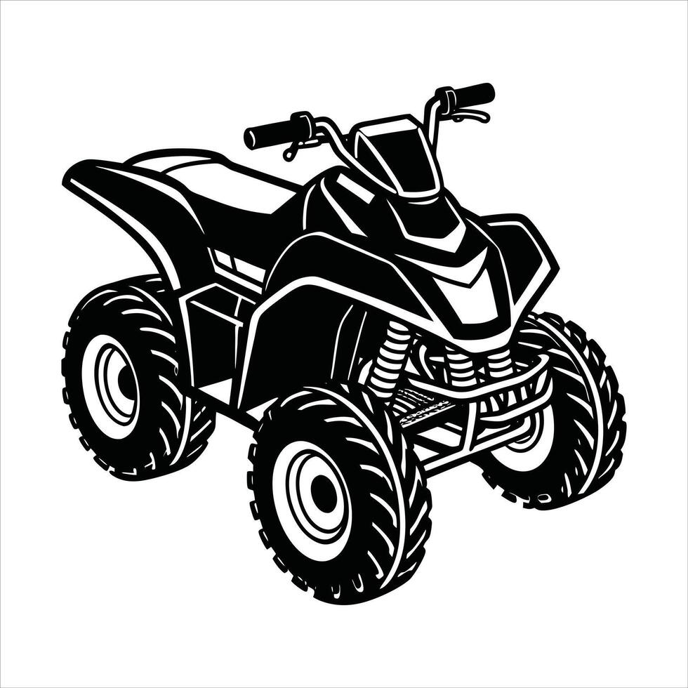 ATV Trail King Wheeler ATV Might vector