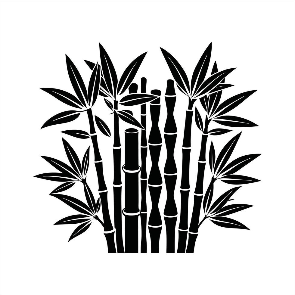 Bamboo Stalks Symbol of Resilience vector