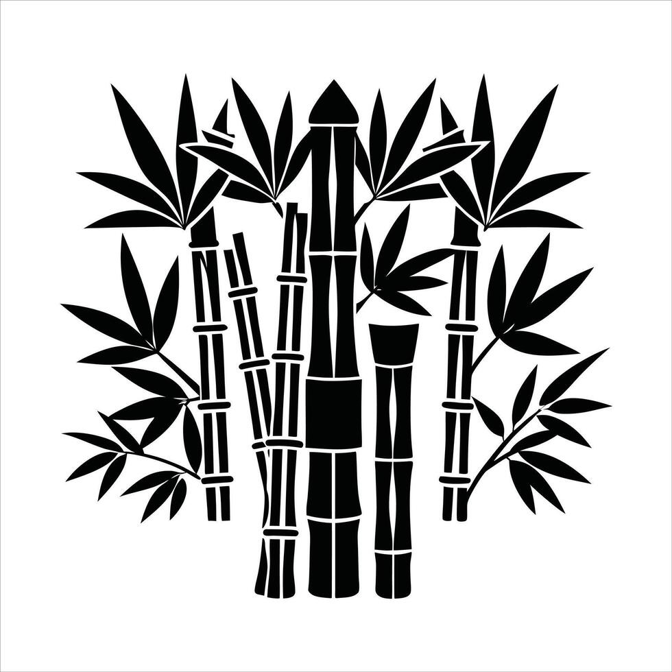 Bamboo Grove Serene and Peaceful vector