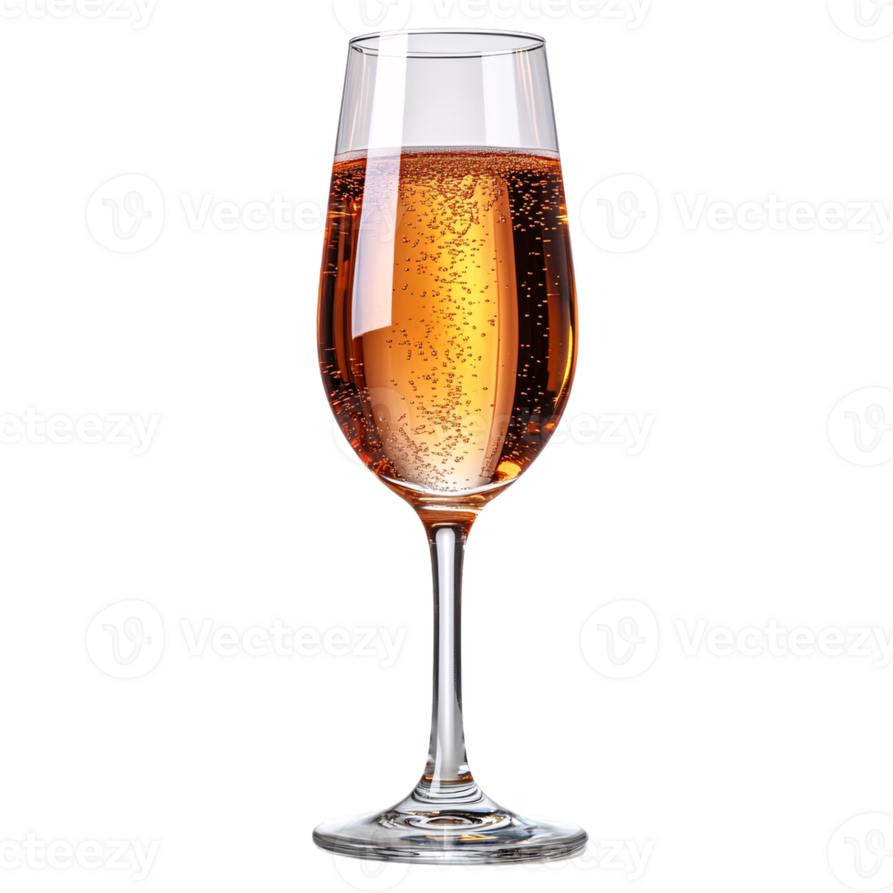 A delicate flute filled with bubbly rose, sparkling elegantly, creating a sophisticated and celebratory mood, ideal for festive toasts png