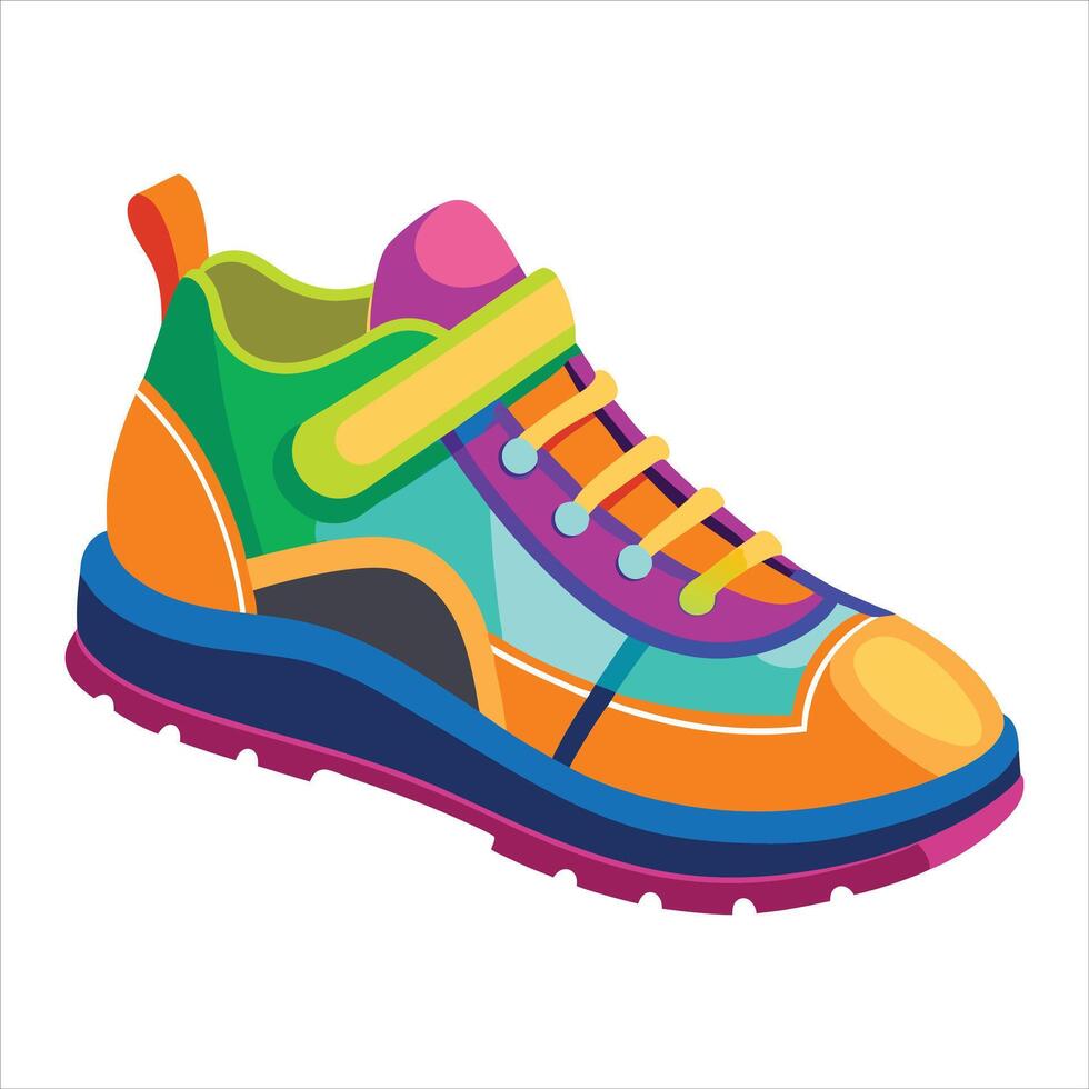 Camping Hiking Shoes vector