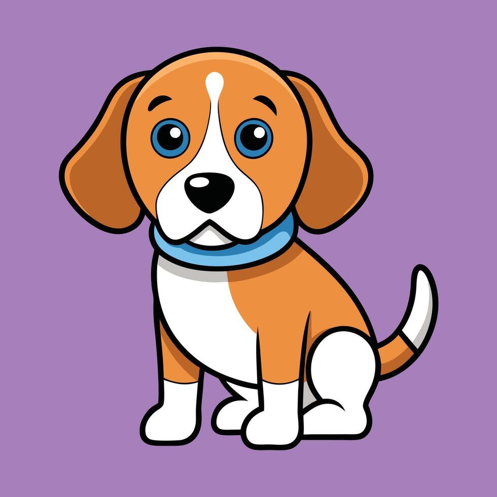 Cute Beagle Sick Feeling Under the Weather vector