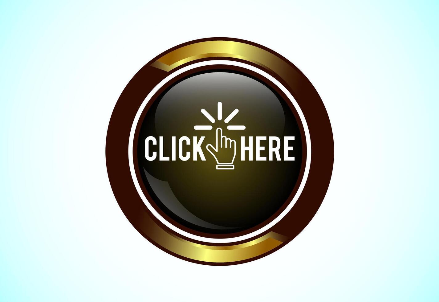 Click here button design, Clicking icon suitable for mobile app, vector