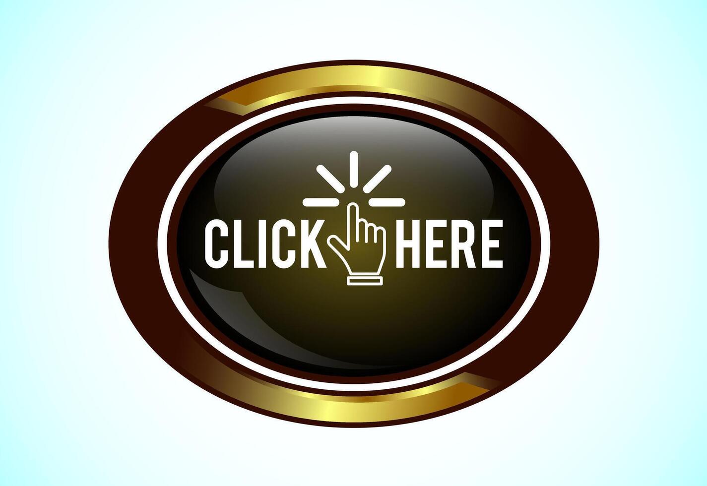 Click here button, Clicking icon suitable for mobile app, and website vector