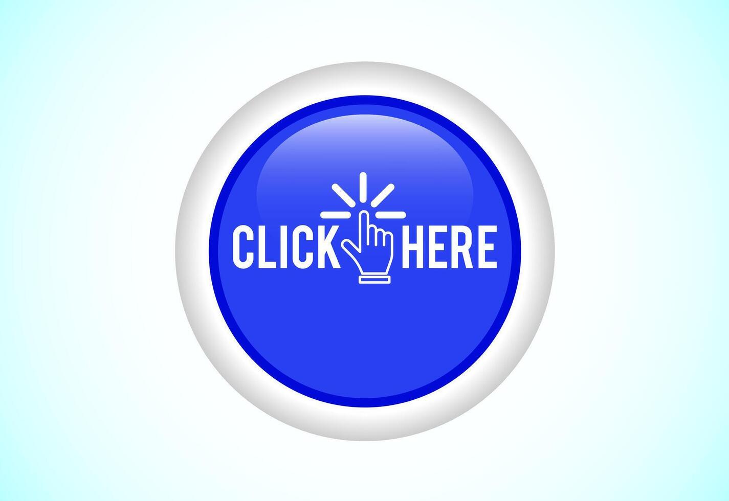 Click here button design illustration, Clicking icon suitable for mobile app vector