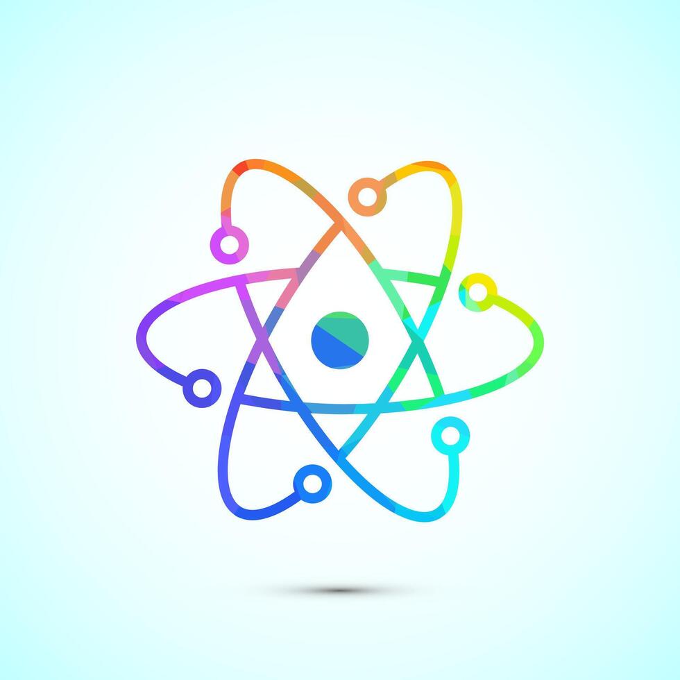 Data science icon design. digital tech icon, low poly style vector