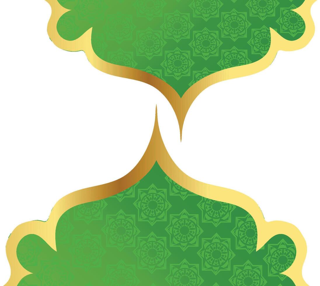 Islamic Border Frame Islamic Pattern set vector