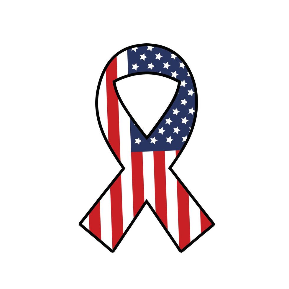 4th july ribbon vector