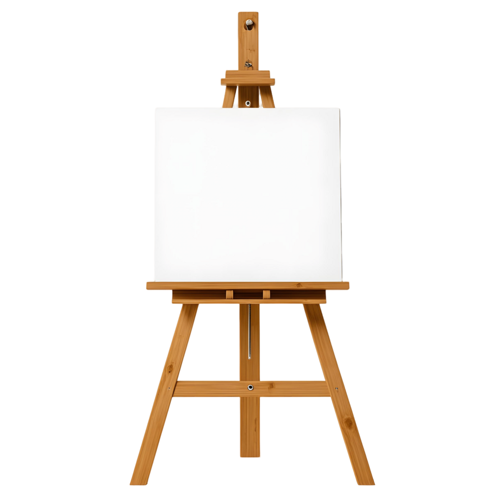 Art Easel with Canvas Set for Painting png