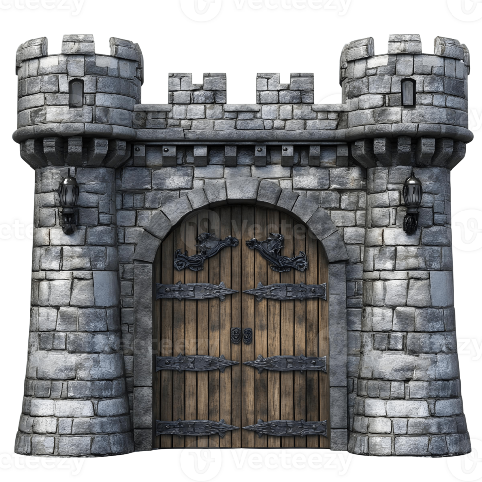 Isolated Dungeon Entrance from a Medieval Fortress png