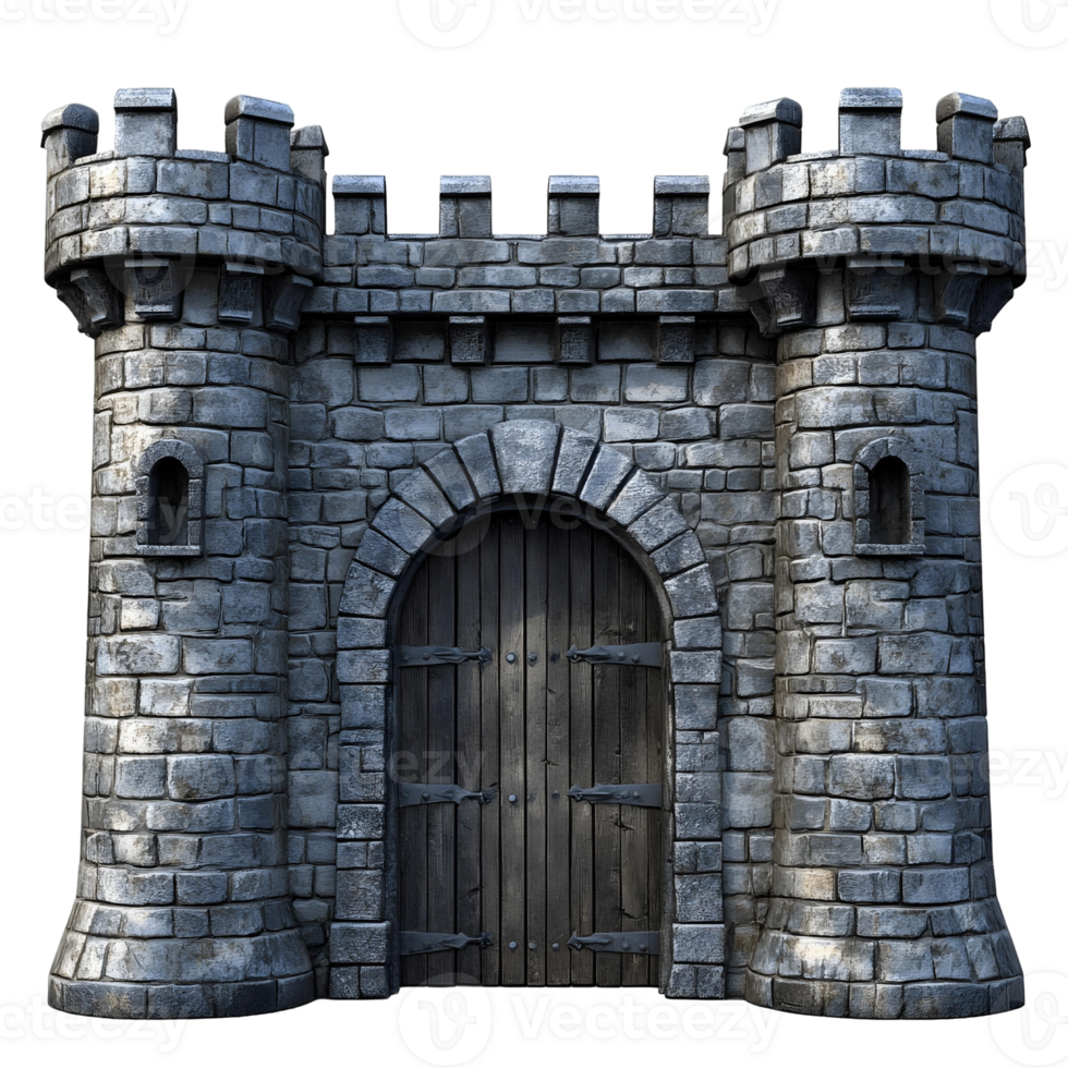 Dark Dungeon Entrance in a Mysterious Castle png