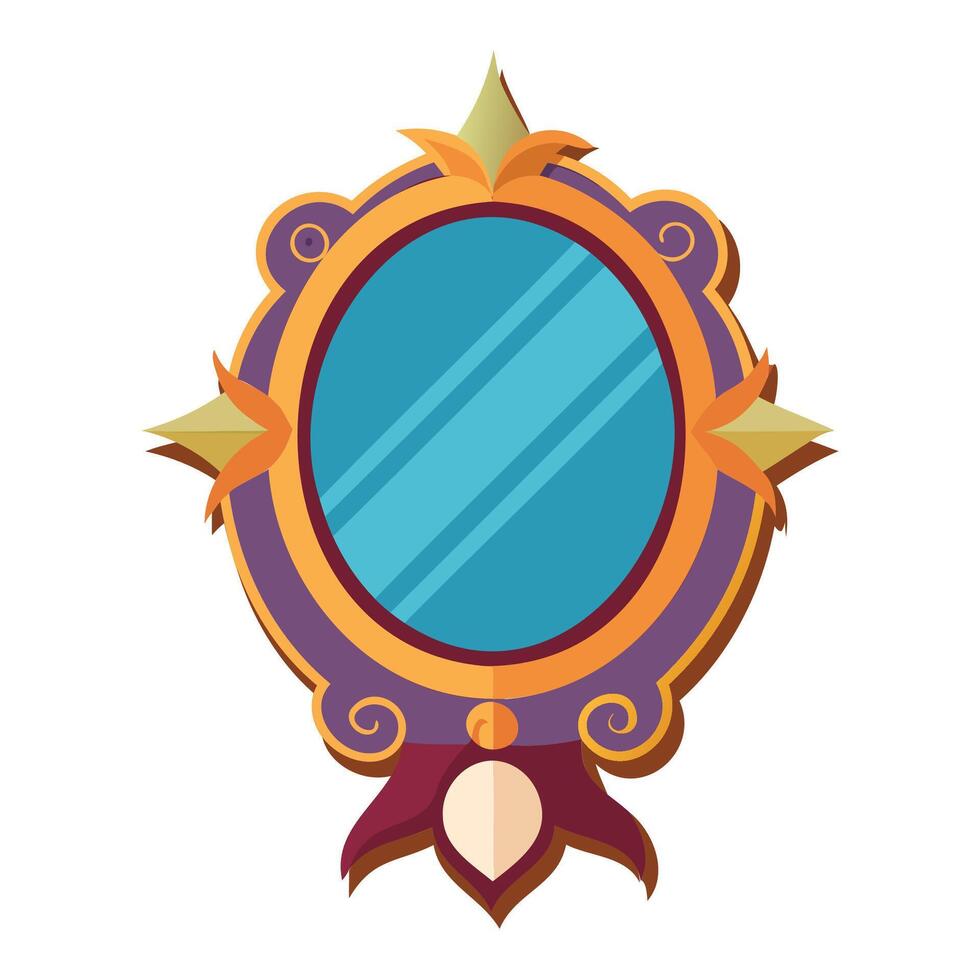 trendy mirror graphic for modern living spaces vector
