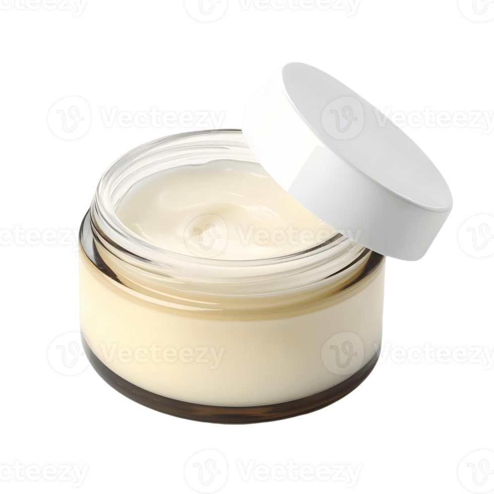 Another Open Jar of Cream on a Transparent Surface png