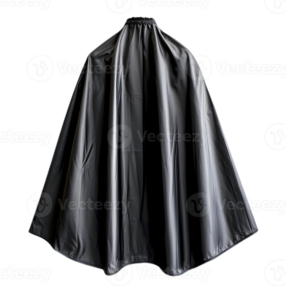 Black cape with a black lining png
