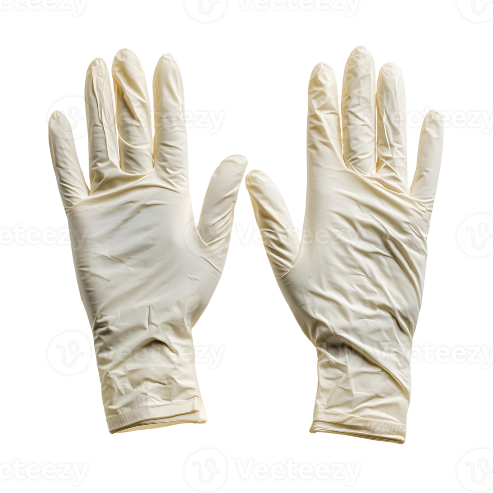 Pair of White Gloves Positioned Symmetrically on Both Sides png