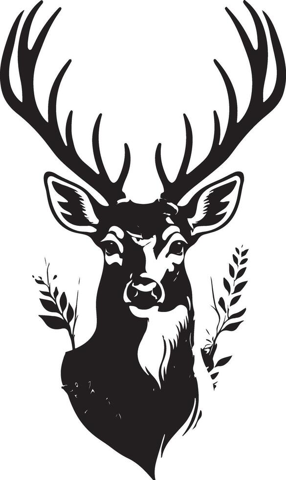 Deer art illustration vector