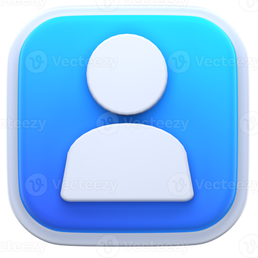 3d illustration profile png