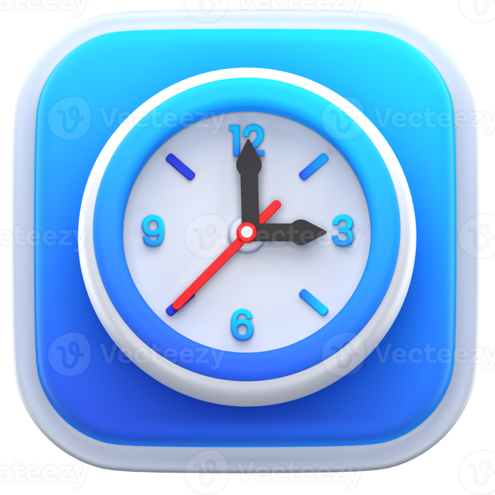 3d illustration clock png