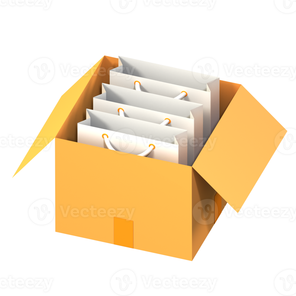 3d illustration package png