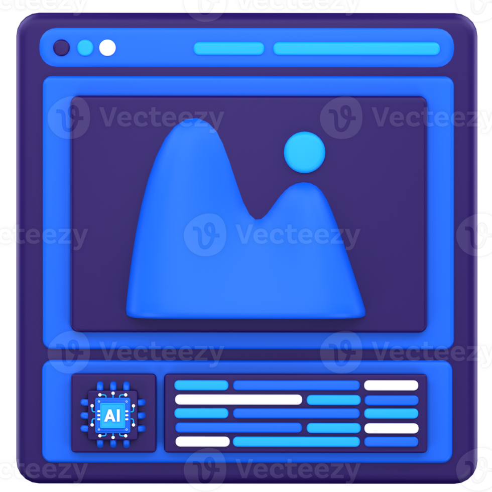 3d illustration AI Image png