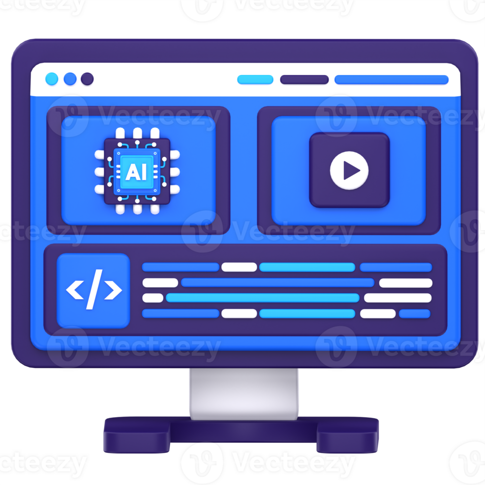 3d illustration AI Generator png