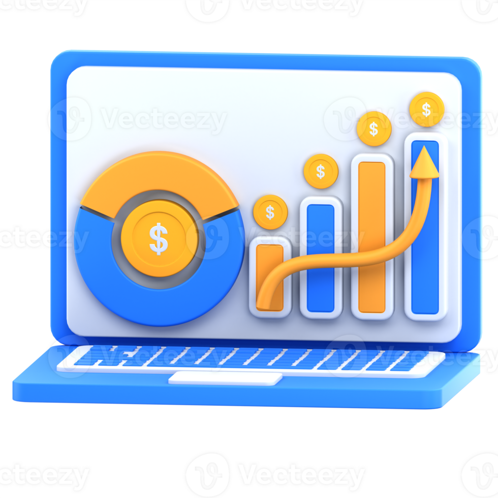3d illustration analysis chart png