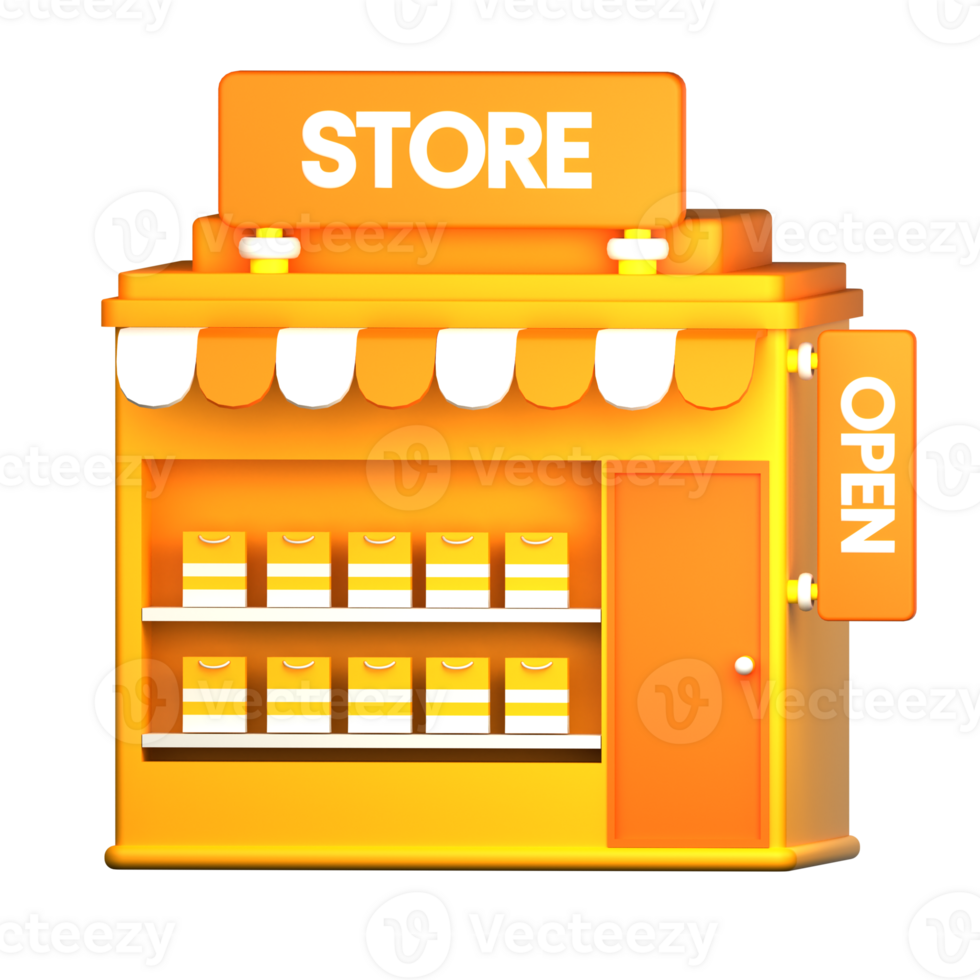3d illustration store png
