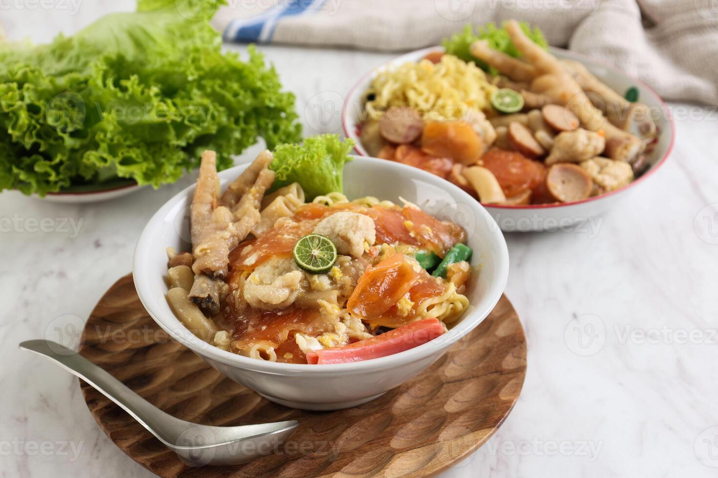 Seblak Bandung, Spicy Culinary Dish Popular Street Food from West Java photo