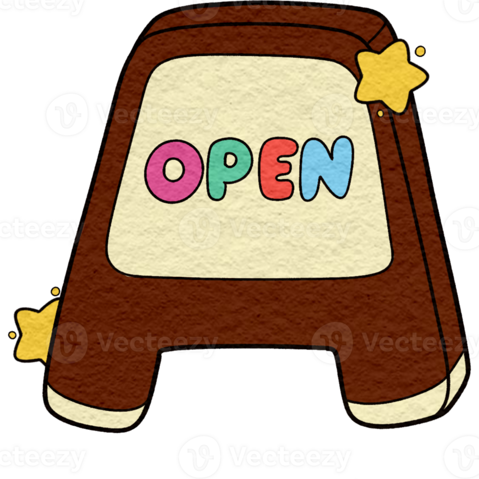 Open wood sign png