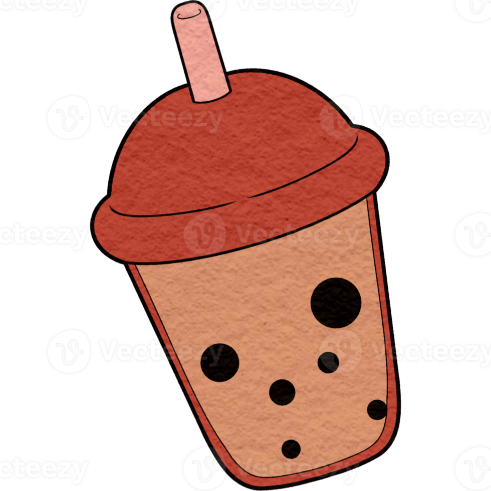 illustration of a bubble tea png