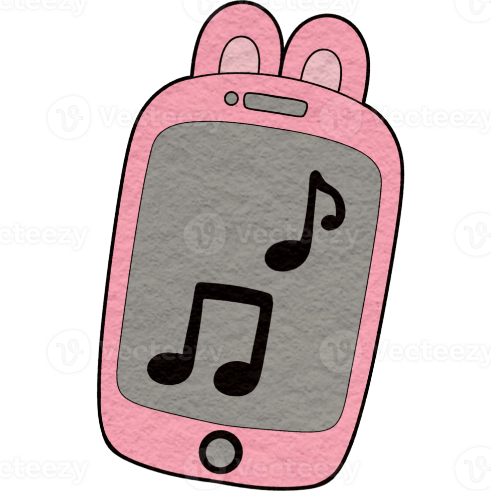 A pink telephone png