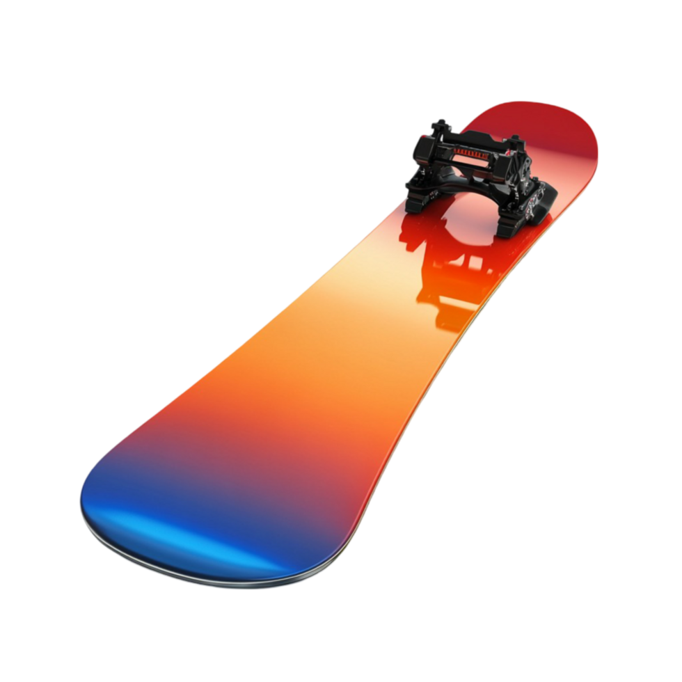 Snowboard Illustration on Transparent Background Stylish Snow Gear png
