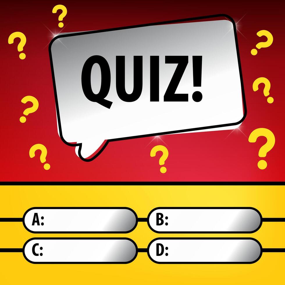 Intellectual game question background. Quiz Show Question vector