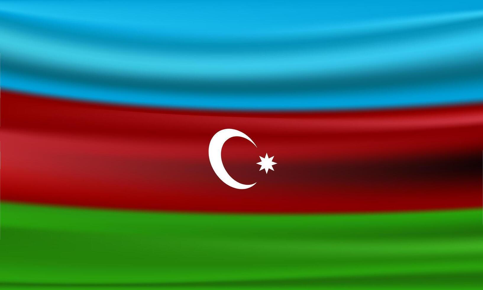 Azerbaijan Map with Azerbaijan Flag. vector