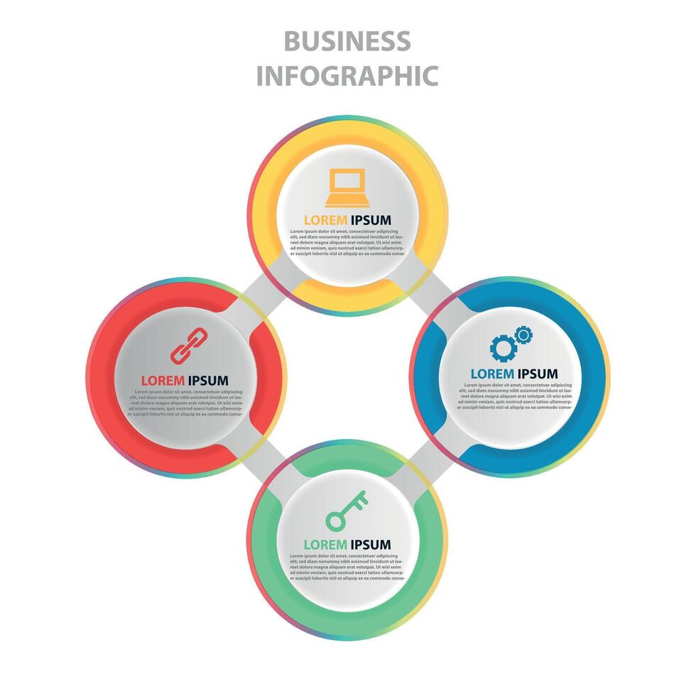 circle element for infographic. Template for cycle diagram, graph, presentation and round chart. Business concept with 6 options, parts, steps or processes. vector