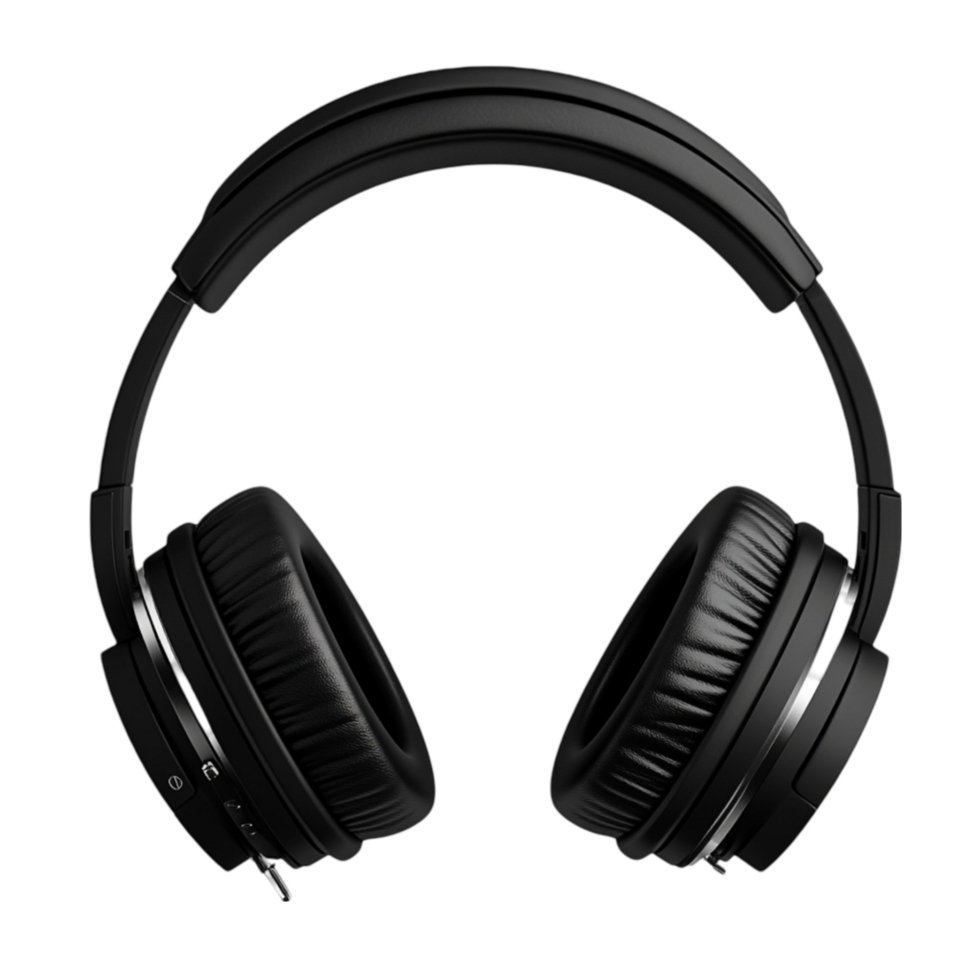 Over Ear Headphones on Transparent Background Comfortable Listening Experience png