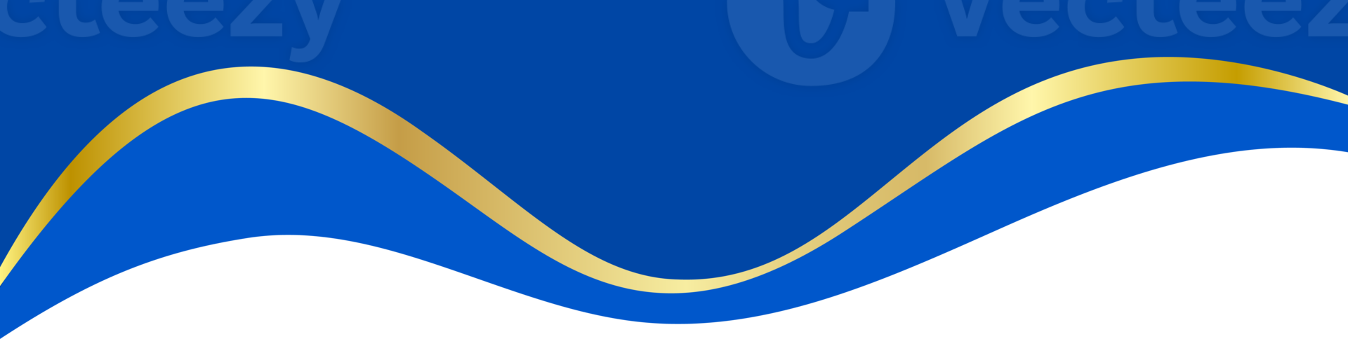 Abstract border shape for banner design. Header with golden section. Website page template. Top and separator wavy modern element. png
