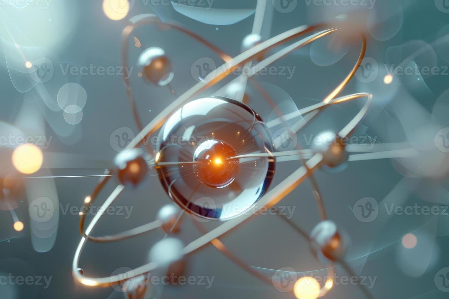 A close up of a sphere with a light shining on it photo