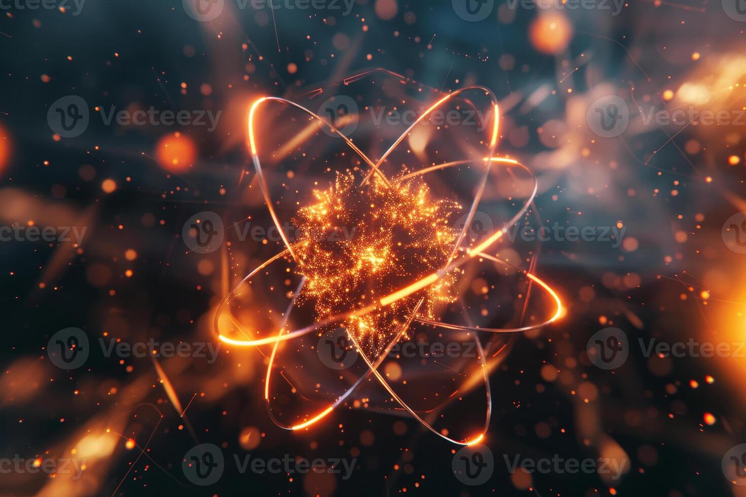 An abstract image of a nuclear explosion photo