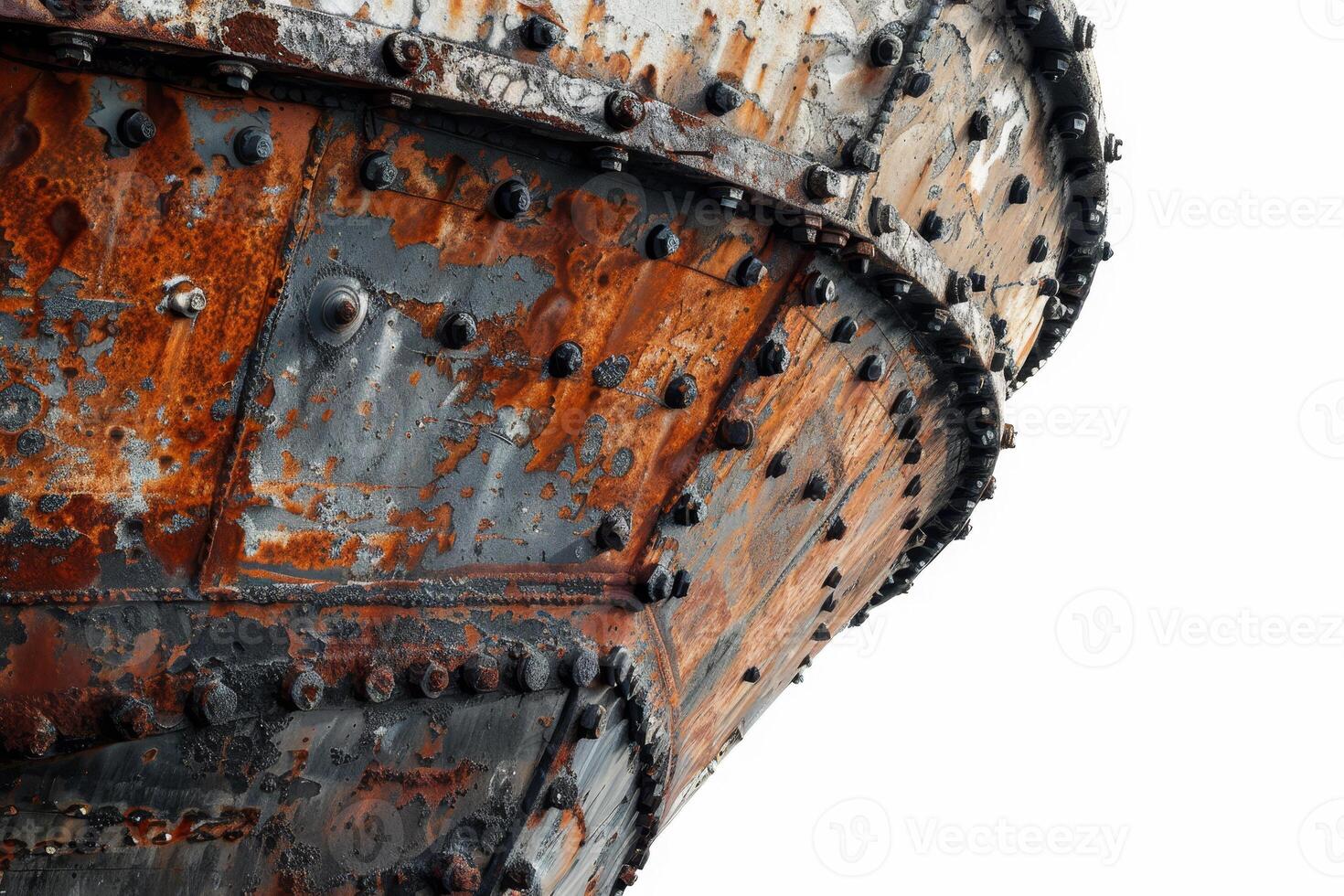 A rusted metal object with many holes and a lot of rust photo