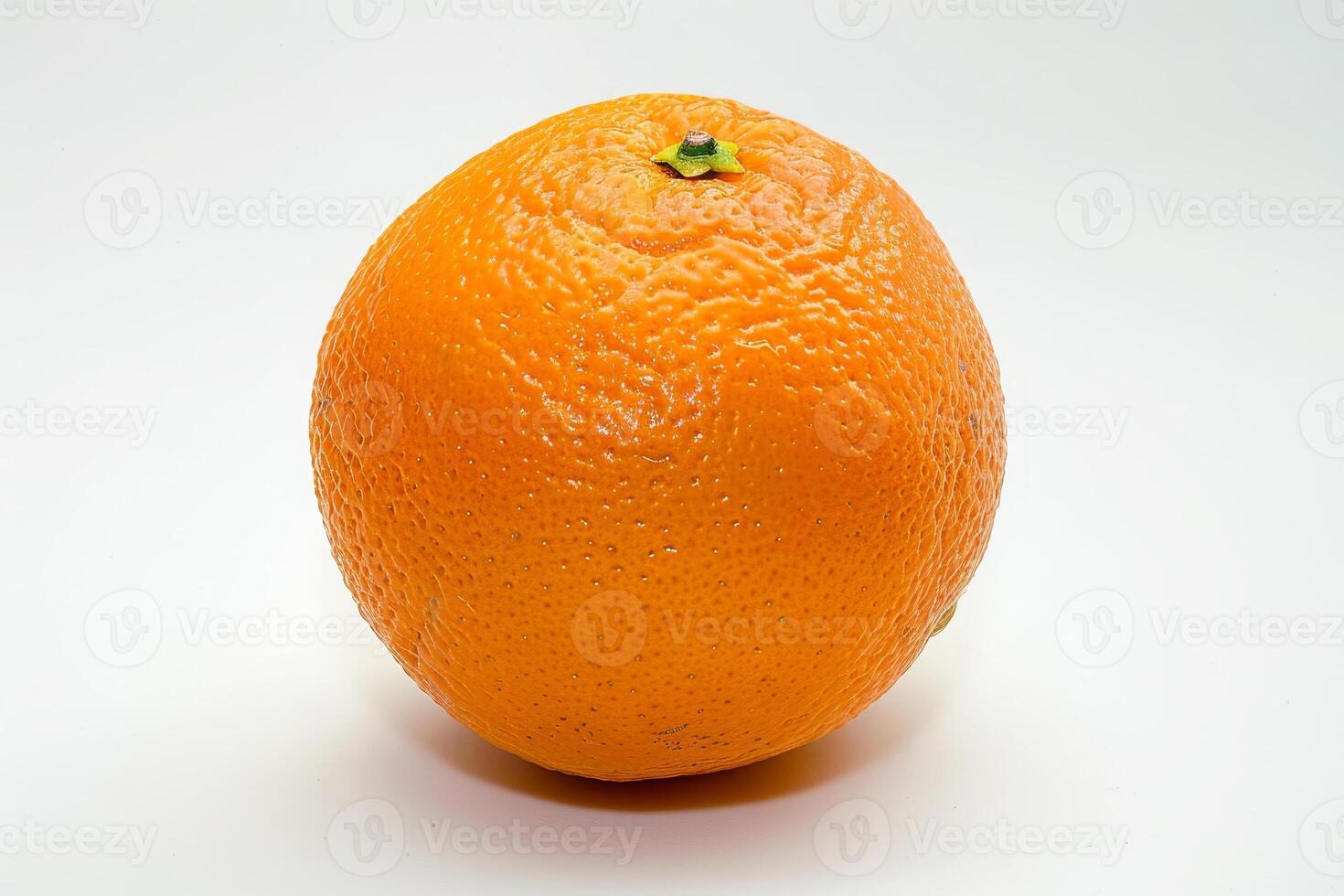 Orange on white background photo