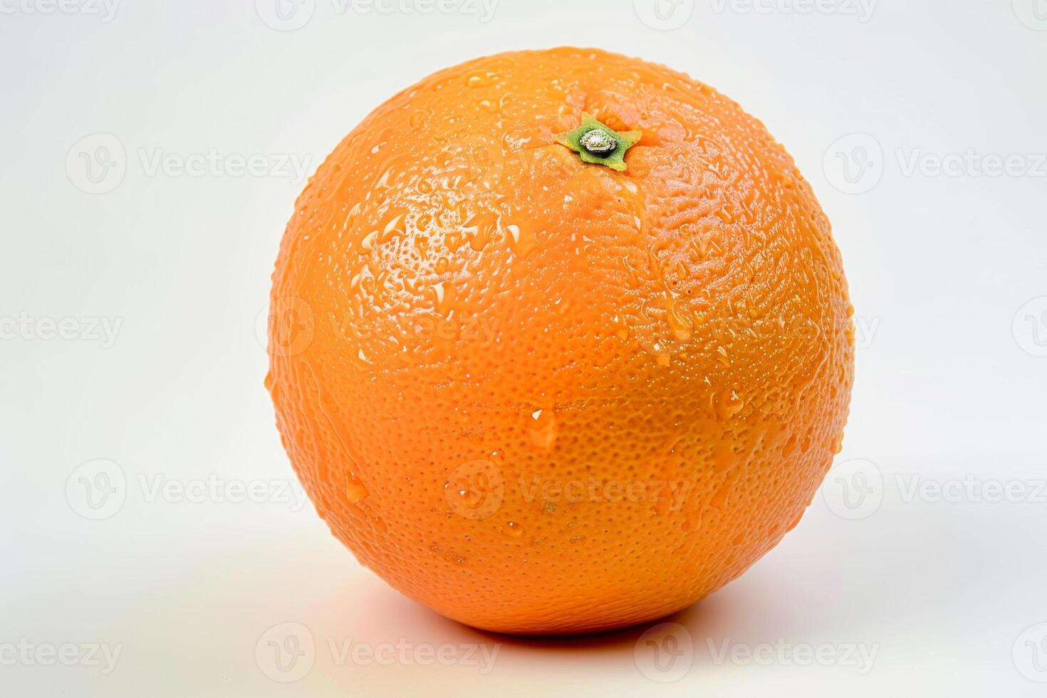 Orange on white background photo