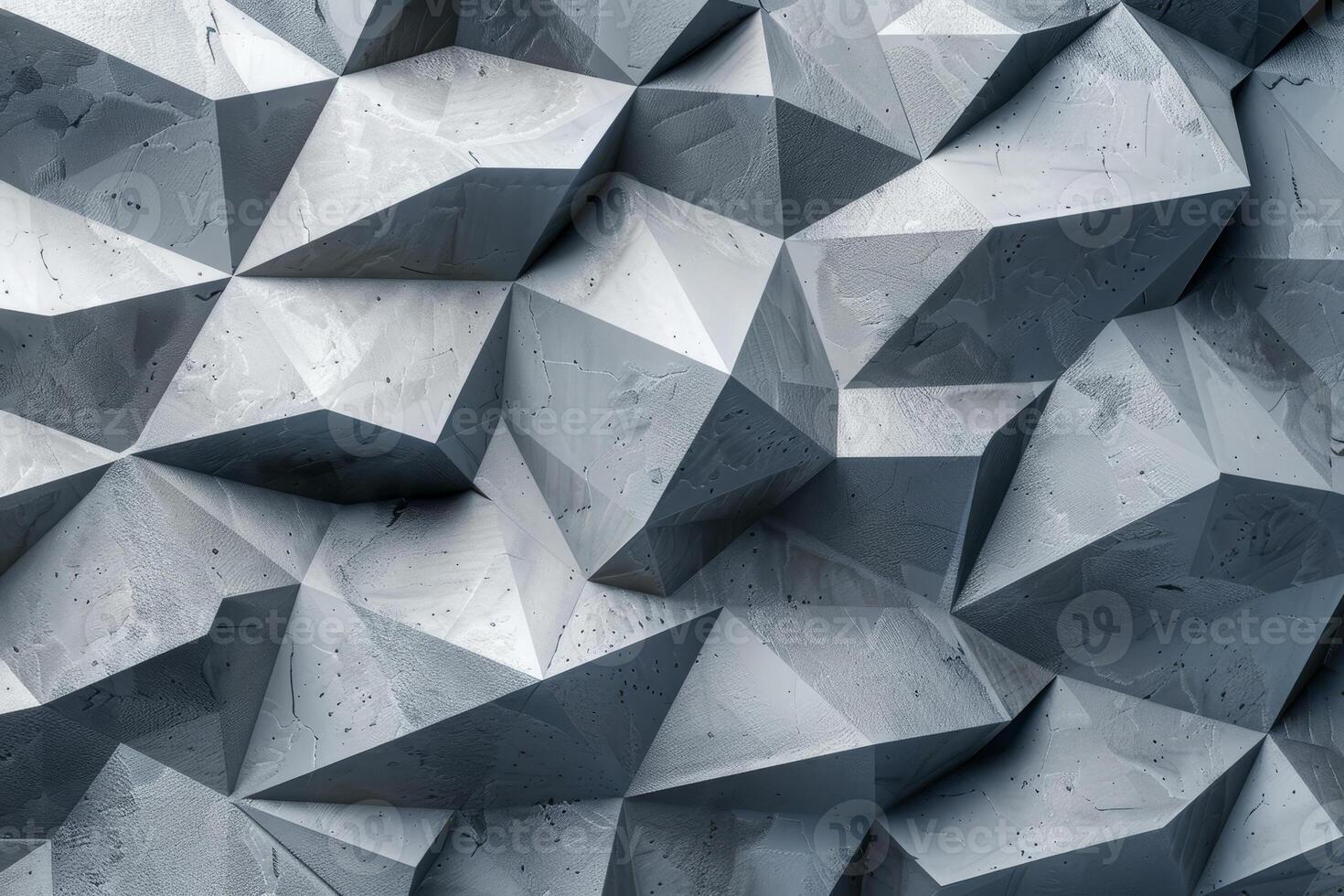 Abstract geometric background with gray and white triangles photo